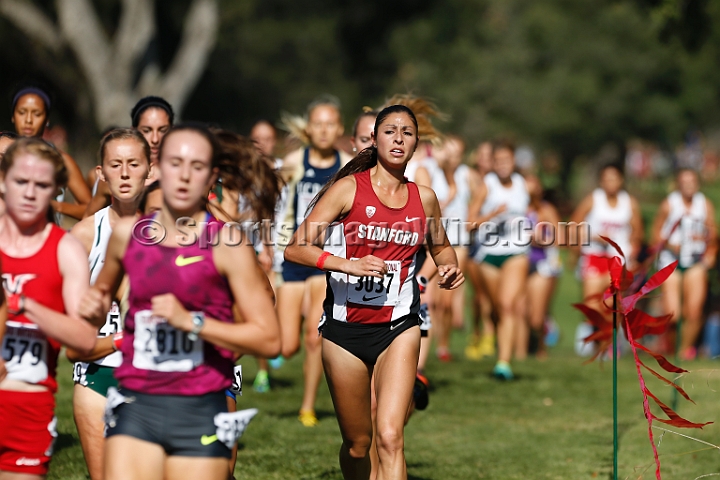 2014StanfordCollWomen-074.JPG - College race at the 2014 Stanford Cross Country Invitational, September 27, Stanford Golf Course, Stanford, California.